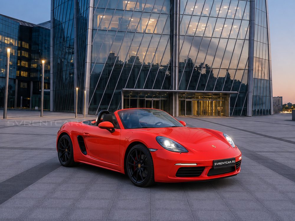 Porsche 718 Cabriolet красный
