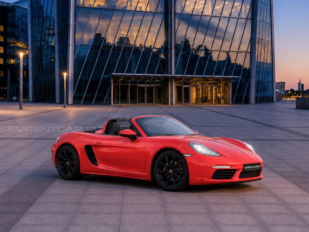 Porsche 718 Cabriolet красный