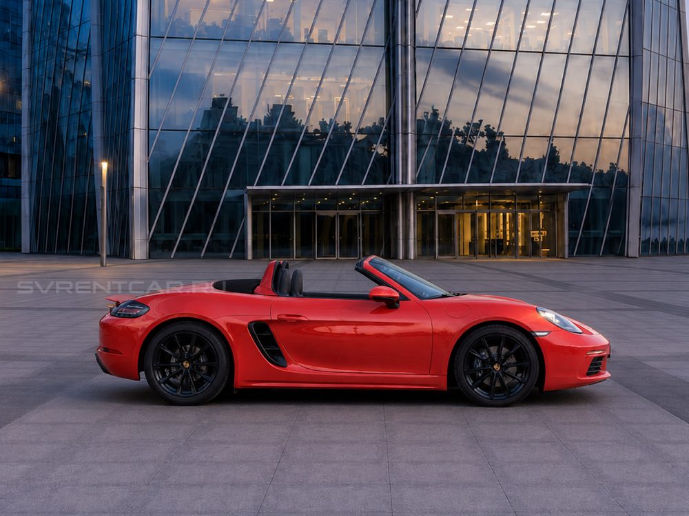Porsche 718 Cabriolet красный