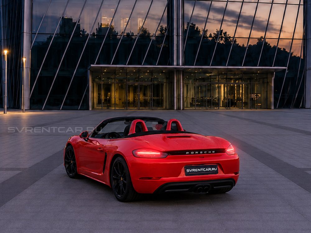 Porsche 718 Cabriolet красный