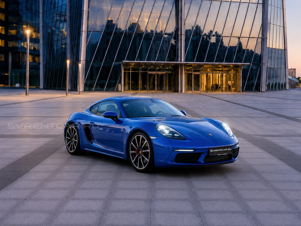 Porsche 718 Coupe синий