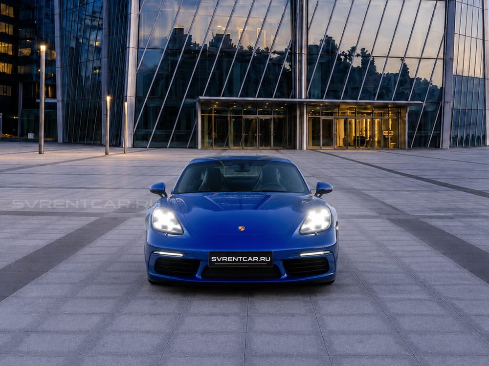 Porsche 718 Coupe синий