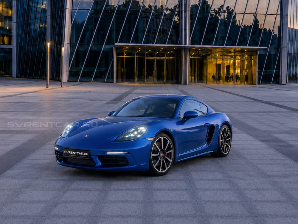 Porsche 718 Coupe синий