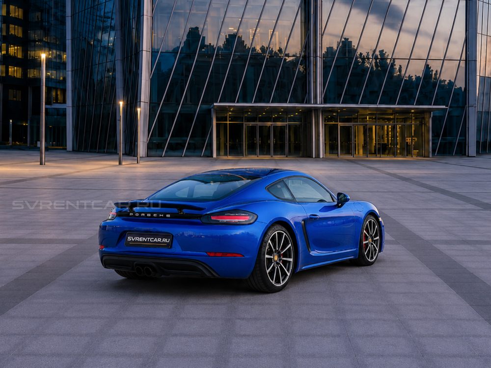 Porsche 718 Coupe синий