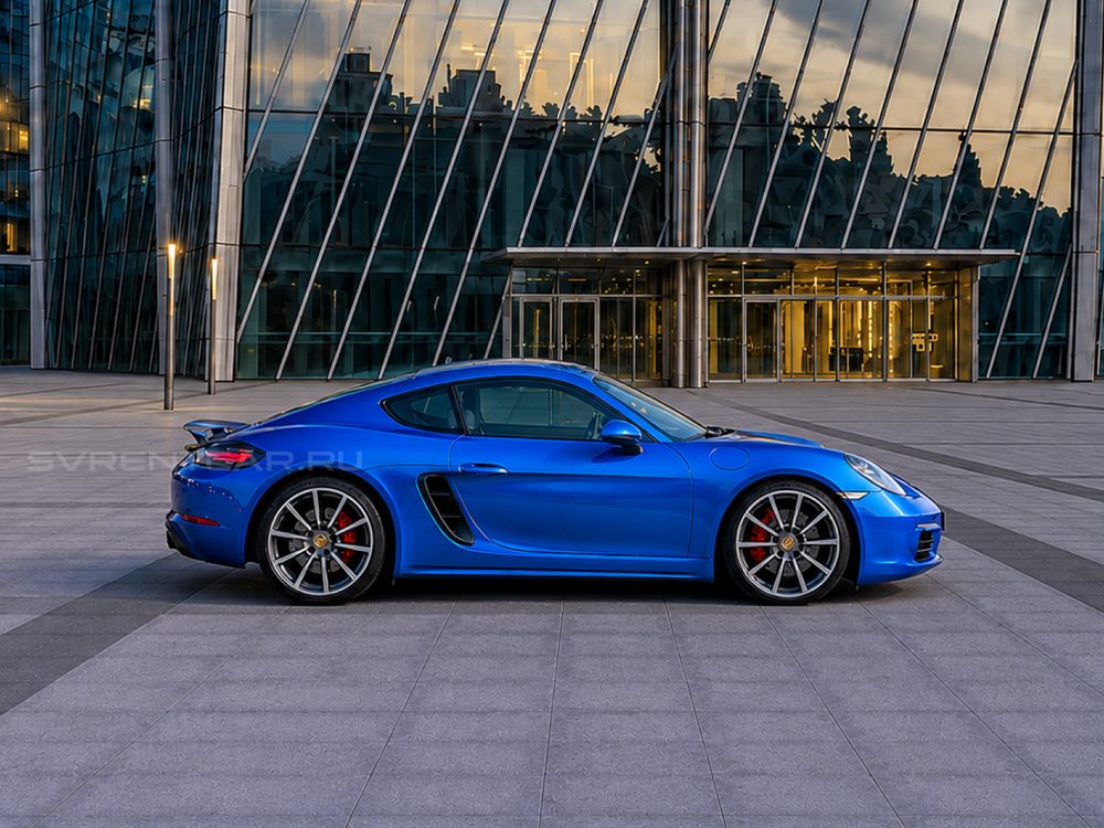 Porsche 718 Coupe синий