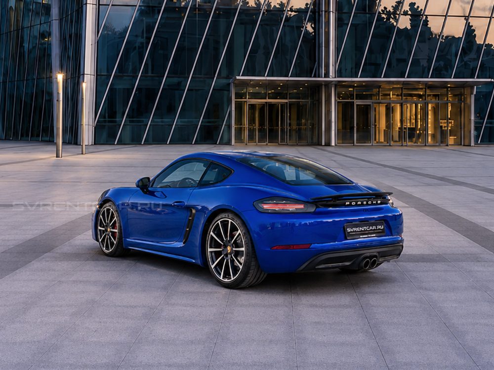 Porsche 718 Coupe синий